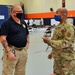 NY Guard members man vax site at Orange County Community College