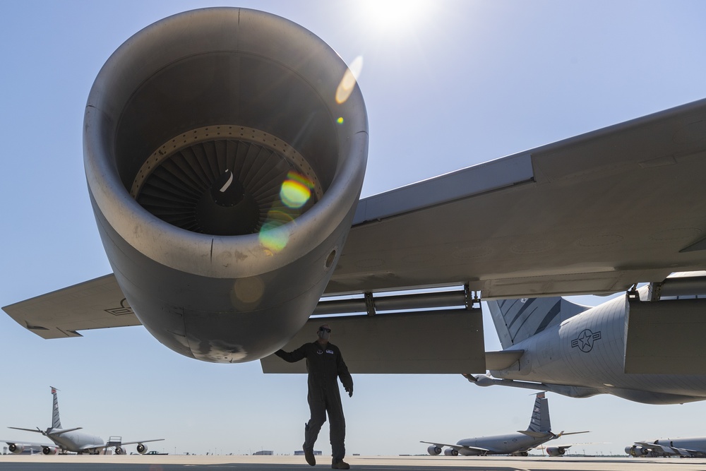 141st Air Refueling Squadron refuels EC-130J Commando Solo