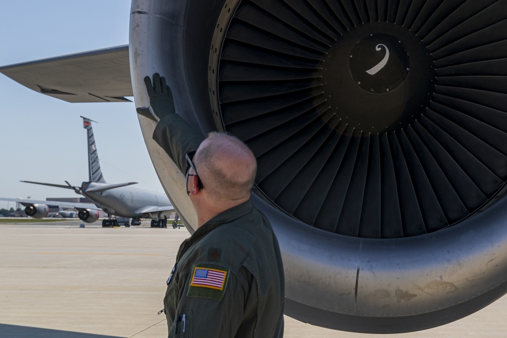 141st Air Refueling Squadron refuels EC-130J Commando Solo