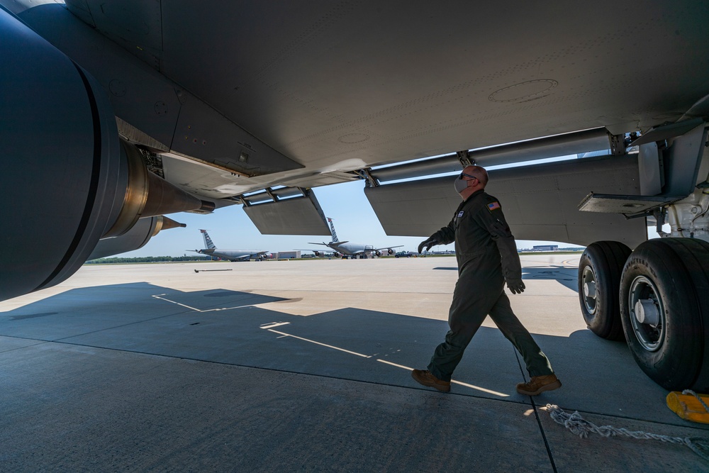 141st Air Refueling Squadron refuels EC-130J Commando Solo