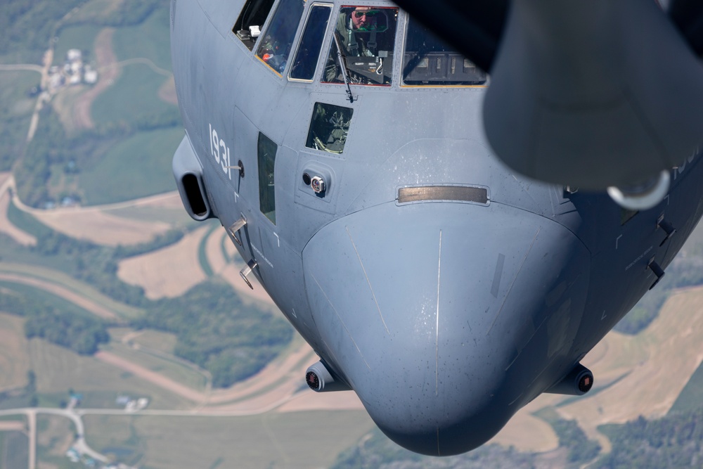 141st Air Refueling Squadron refuels EC-130J Commando Solo