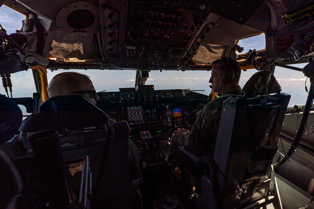 141st Air Refueling Squadron refuels EC-130J Commando Solo