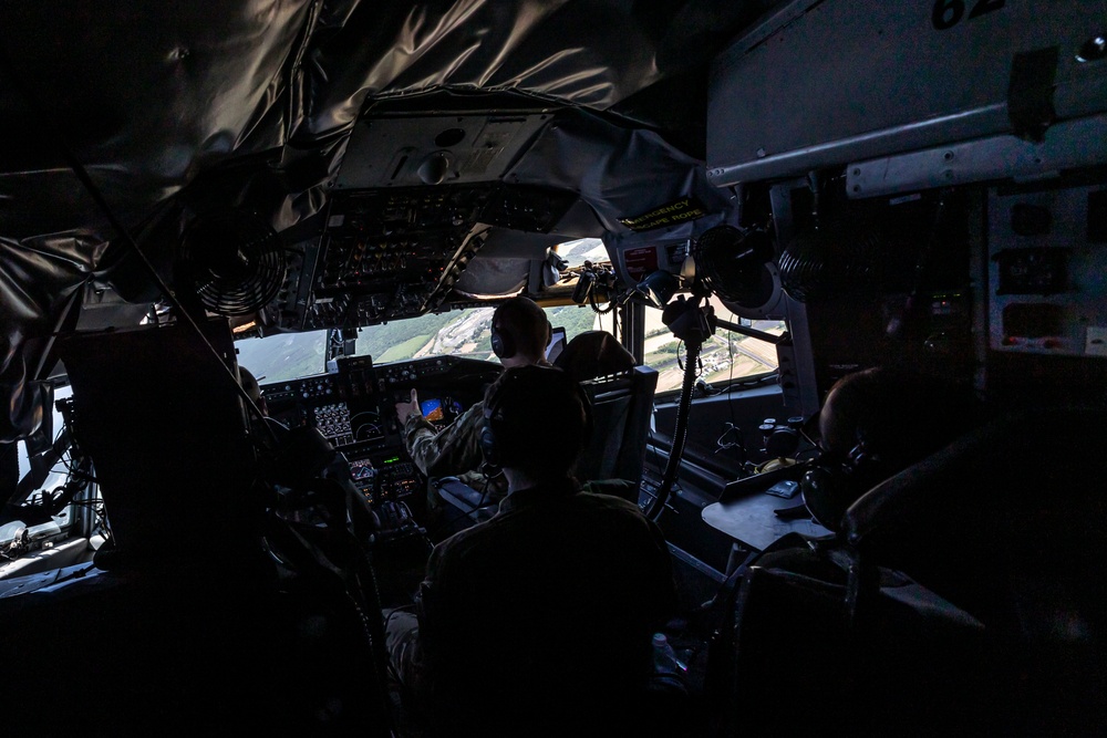 141st Air Refueling Squadron refuels EC-130J Commando Solo