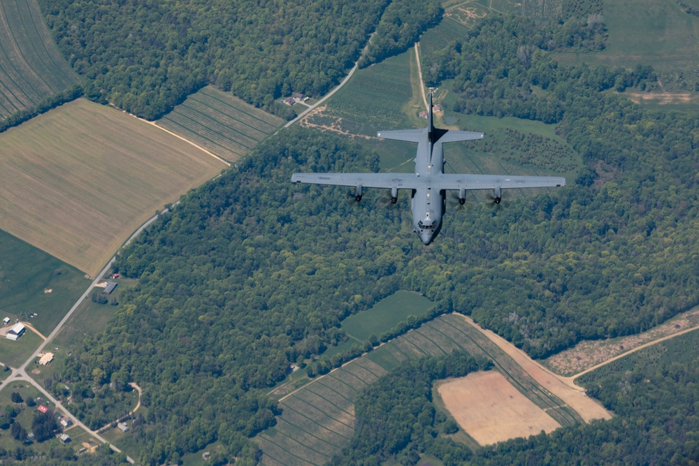 141st Air Refueling Squadron refuels EC-130J Commando Solo