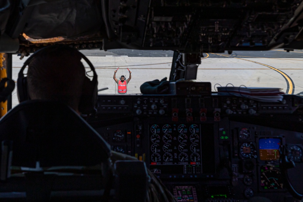 141st Air Refueling Squadron refuels EC-130J Commando Solo