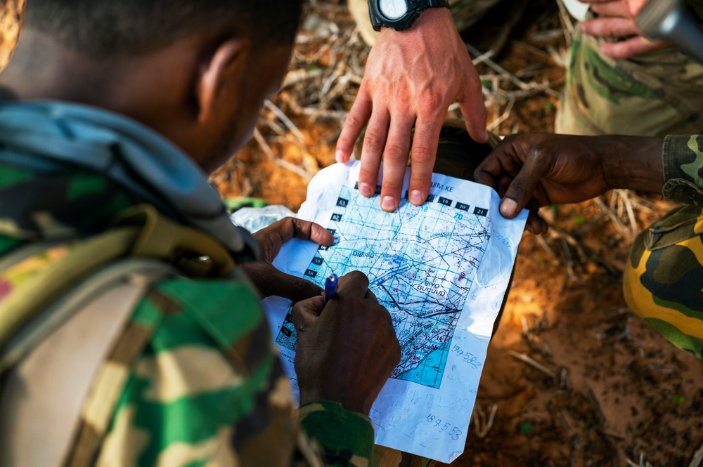 U.S. forces host land navigation course with Danab Brigade