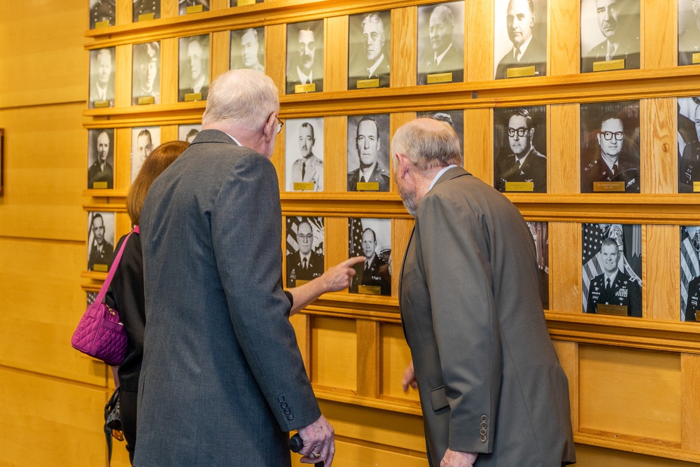 Retired Col. Dan Jarboe and Retired Col. Charles McQueen Visit Their Previous Command Post at Walter Reed Army Institute of Research.