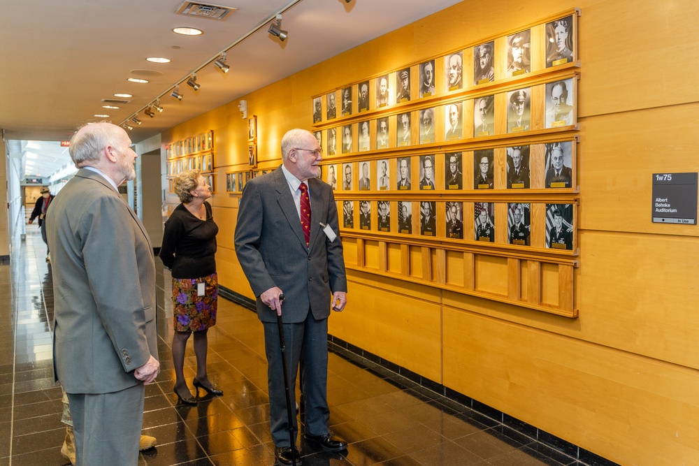 Retired Col. Dan Jarboe and Retired Col. Charles McQueen Visit Their Previous Command Post at Walter Reed Army Institute of Research.