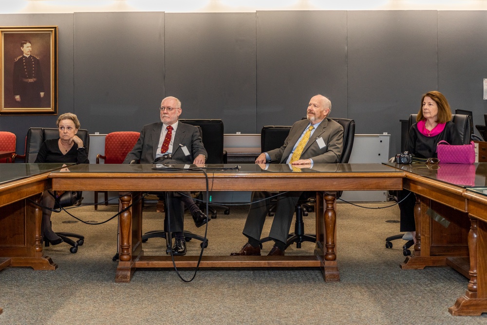 Retired Col. Dan Jarboe and Retired Col. Charles McQueen Visit Their Previous Command Post at Walter Reed Army Institute of Research.