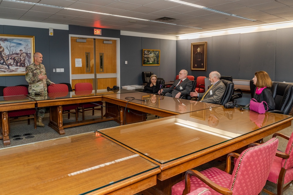 Retired Col. Dan Jarboe and Retired Col. Charles McQueen Visit Their Previous Command Post at Walter Reed Army Institute of Research.