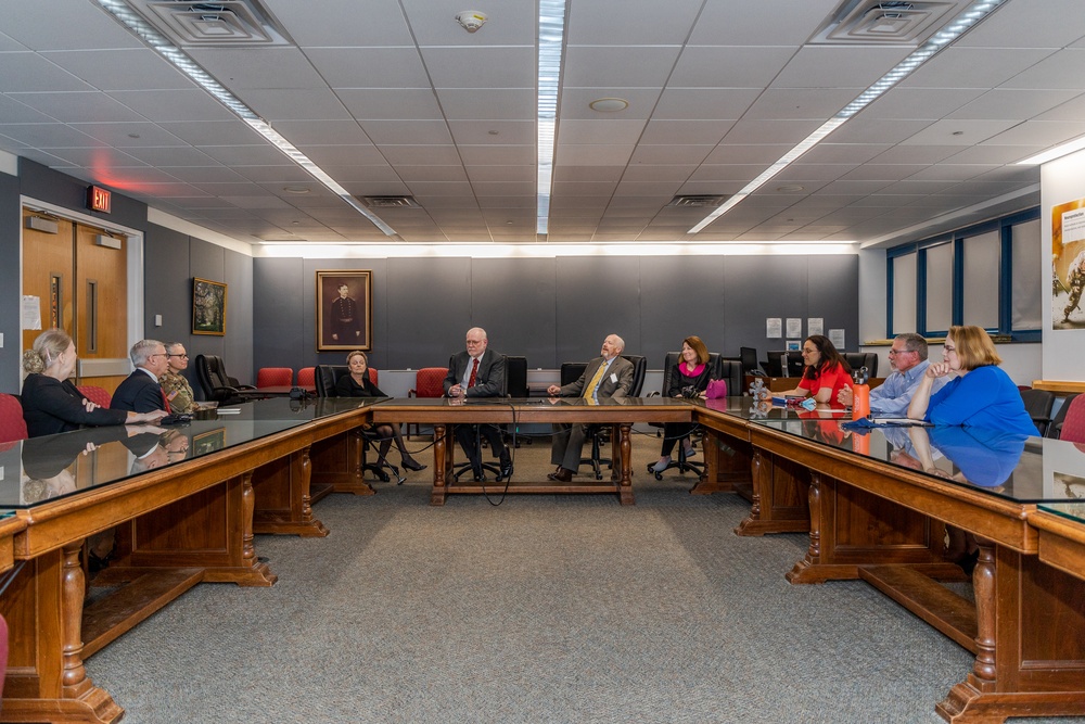 Retired Col. Dan Jarboe and Retired Col. Charles McQueen Visit Their Previous Command Post at Walter Reed Army Institute of Research.
