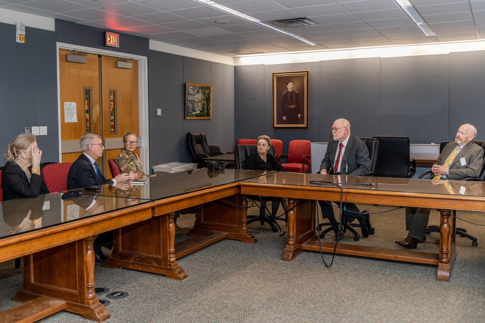 Retired Col. Dan Jarboe and Retired Col. Charles McQueen Visit Their Previous Command Post at Walter Reed Army Institute of Research.