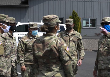 AZNG Supports Coconino County at a Pop-up vaccination site in Munds Park, Ariz.