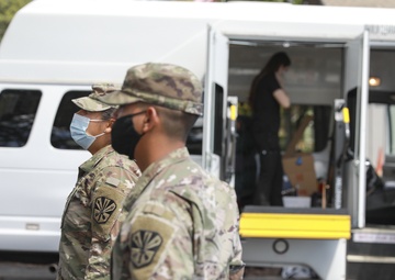AZNG Supports Coconino County at a Pop-up vaccination site in Munds Park, Ariz.