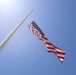 NCO of the Quarter Raises Flag on new Flagpole