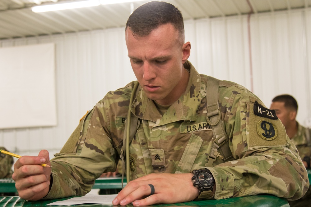 2021 U.S. Army Reserve Best Warrior Competition – Written Exam