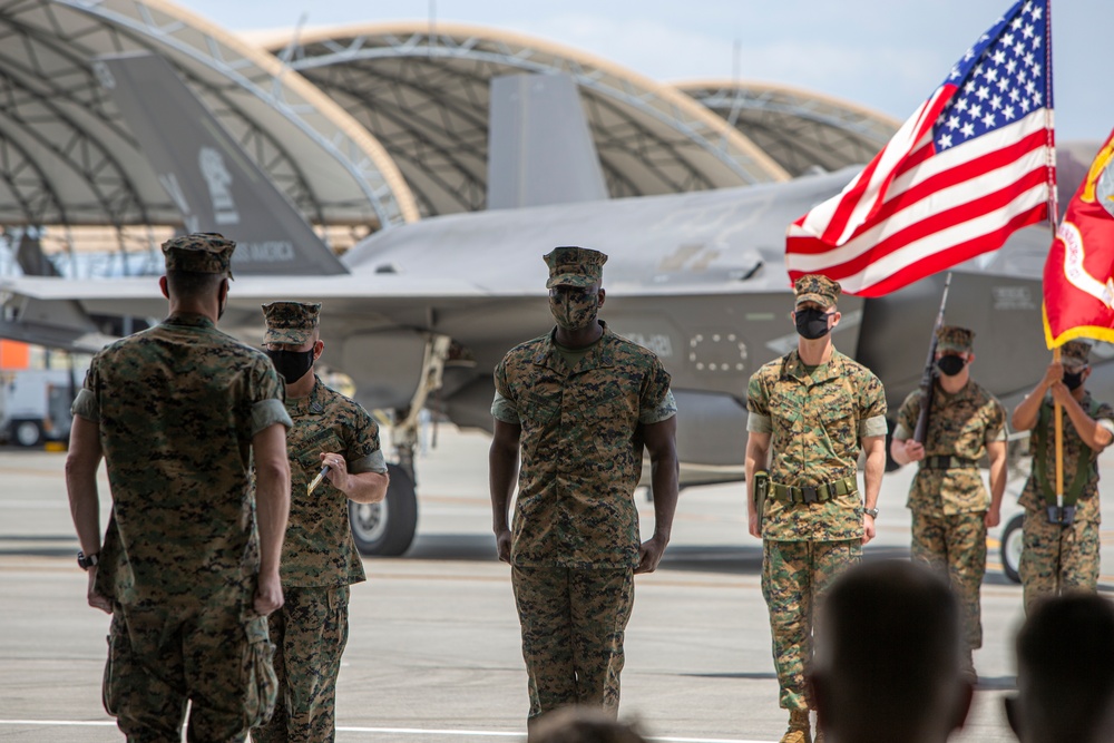 VMFA-121 relief and appointment ceremony