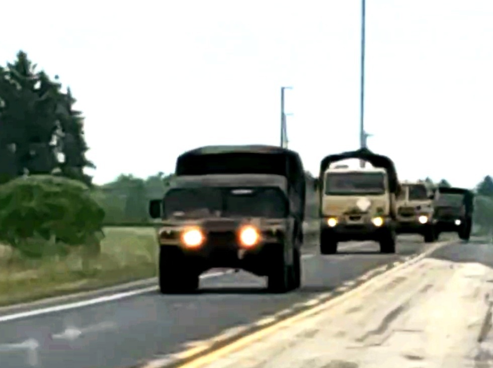 May 2021 training convoy at Fort McCoy
