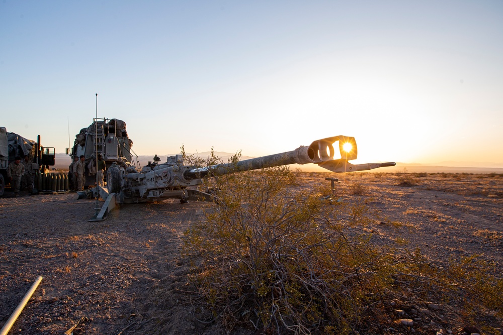 Rounds down range: Bravo Battery trains in supported convoy operations