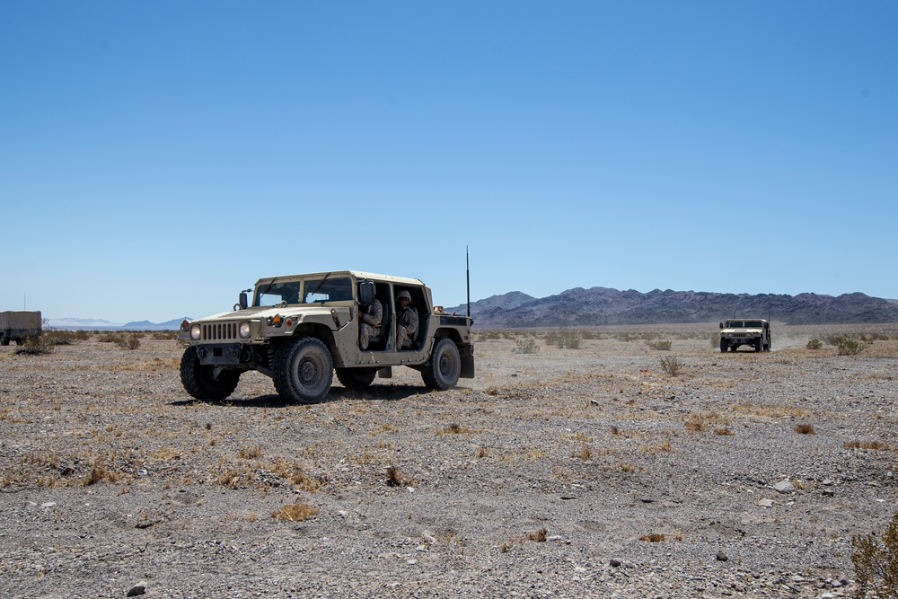 Rounds down range: Bravo Battery trains in supported convoy operations