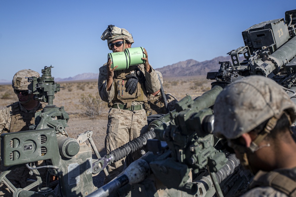 Rounds down range: Bravo Battery trains in supported convoy operations