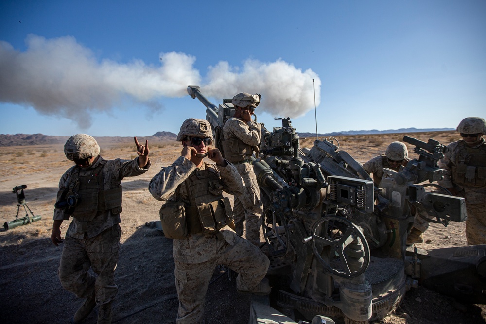 Rounds down range: Bravo Battery trains in supported convoy operations