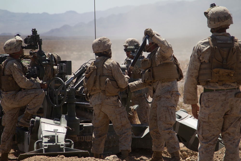 Bravo Battery trains in supported convoy operations