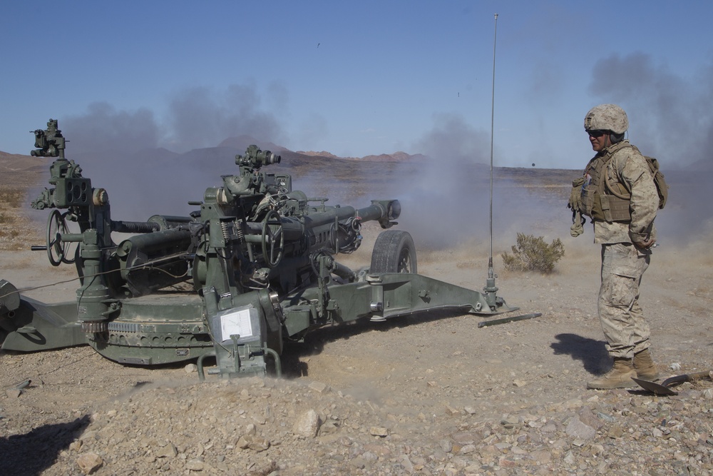 Bravo Battery trains in supported convoy operations