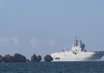 French Navy Vessels Visit CFAO White Beach Naval Facility