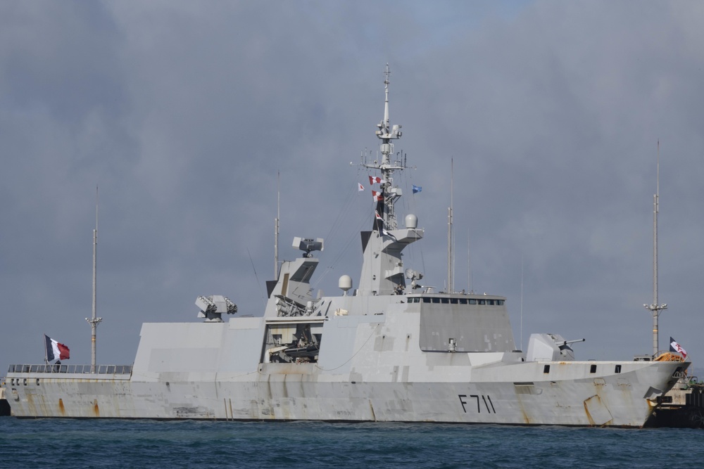 French Navy Vessels Visit CFAO White Beach Naval Facility