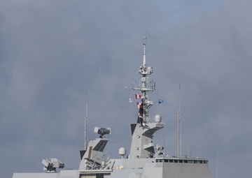French Navy Vessels Visit CFAO White Beach Naval Facility