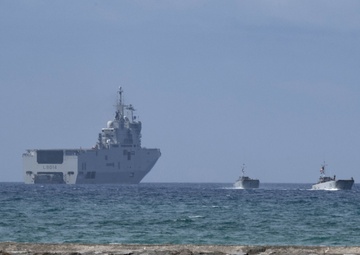 French Navy Vessels Visit CFAO White Beach Naval Facility