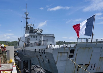French Navy Vessels Visit CFAO White Beach Naval Facility