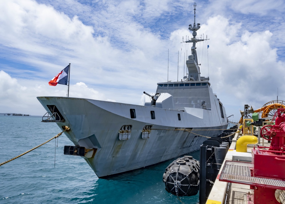 French Navy Vessels Visit CFAO White Beach Naval Facility