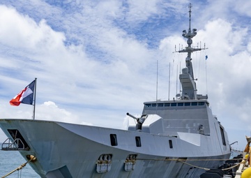 French Navy Vessels Visit CFAO White Beach Naval Facility