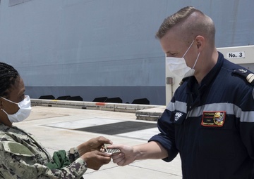French Navy Vessels Visit CFAO White Beach Naval Facility