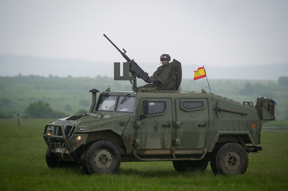 Spanish Tactical Vehicle Movements Stead Fast Defender 2021