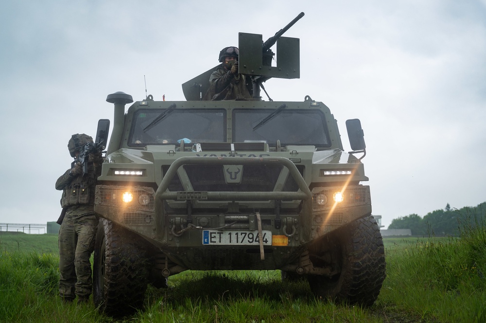 Spanish Tactical Vehicle Movements Stead Fast Defender 2021