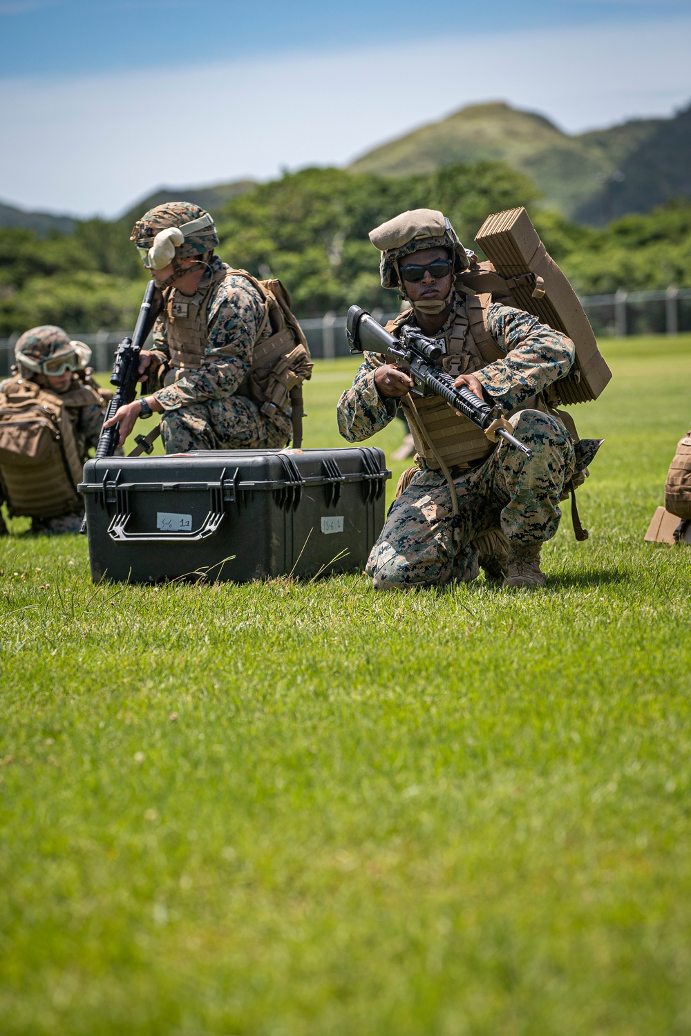 US Marines conduct on and off drills