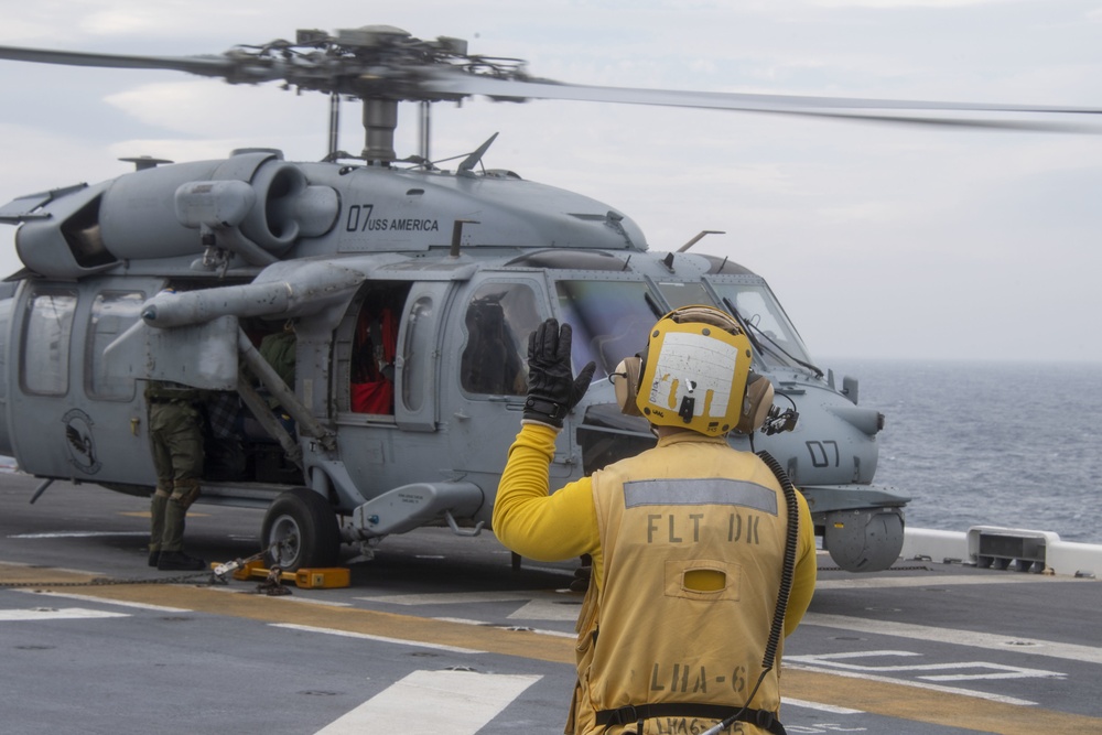 USS America Conducts Flight Operations