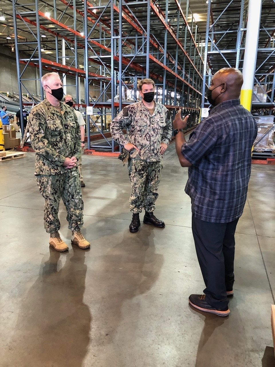Rear Adm. Ott tours DLA Distribution Norfolk, Virginia