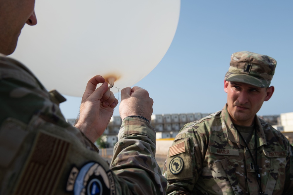 CJTF-HOA weather balloon launch