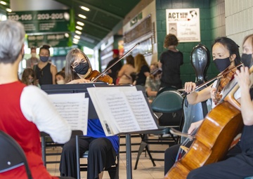 String Quartet Performs at the Cleveland Community Vaccination Center