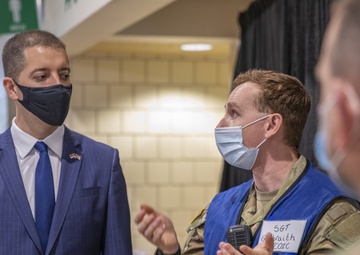 Serbian Ambassador visits Cleveland Community Vaccination Center