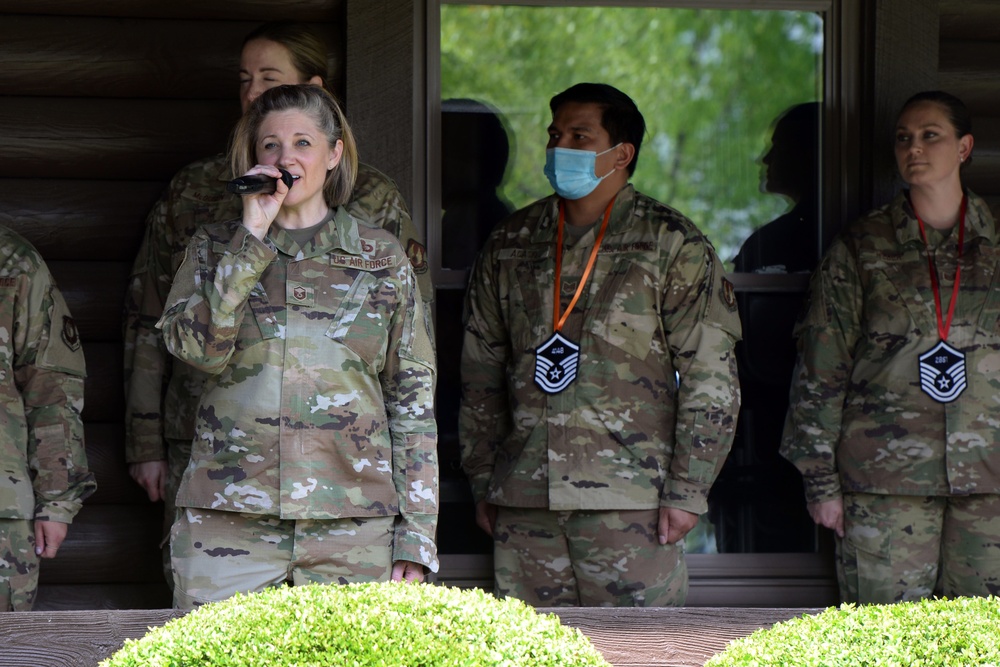 U.S. Air Force Master Sergeant selects named at Wright-Patt party.