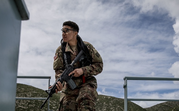 Soldiers and Sailors from Kosovo, Montenegro, Albania and the U.S. execute VBSS training