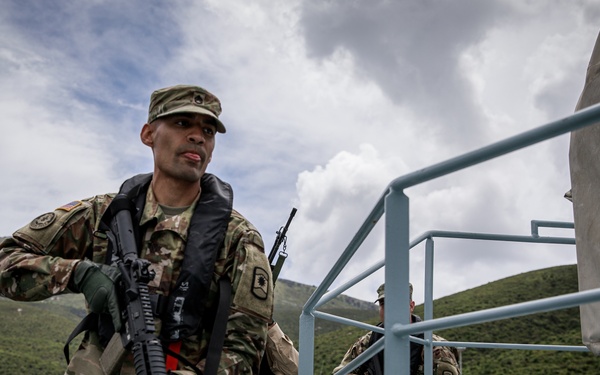 Soldiers and Sailors from Kosovo, Montenegro, Albania and the U.S. execute VBSS training