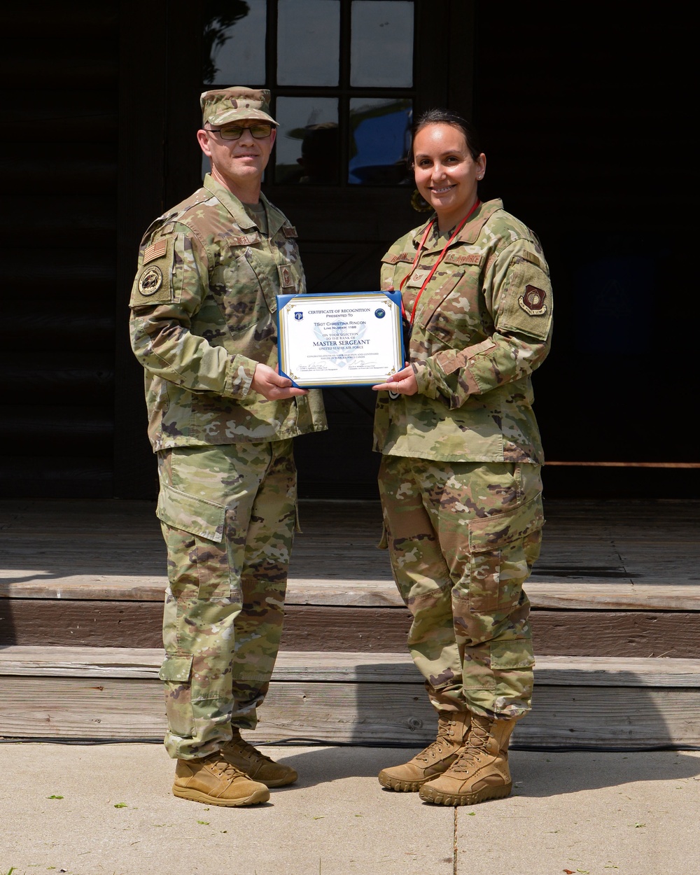 U.S. Air Force Master Sergeant selects named at Wright-Patt party.