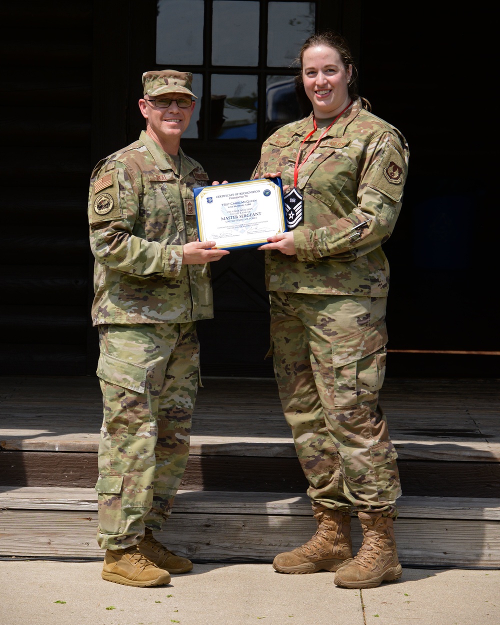 U.S. Air Force Master Sergeant selects named at Wright-Patt party.