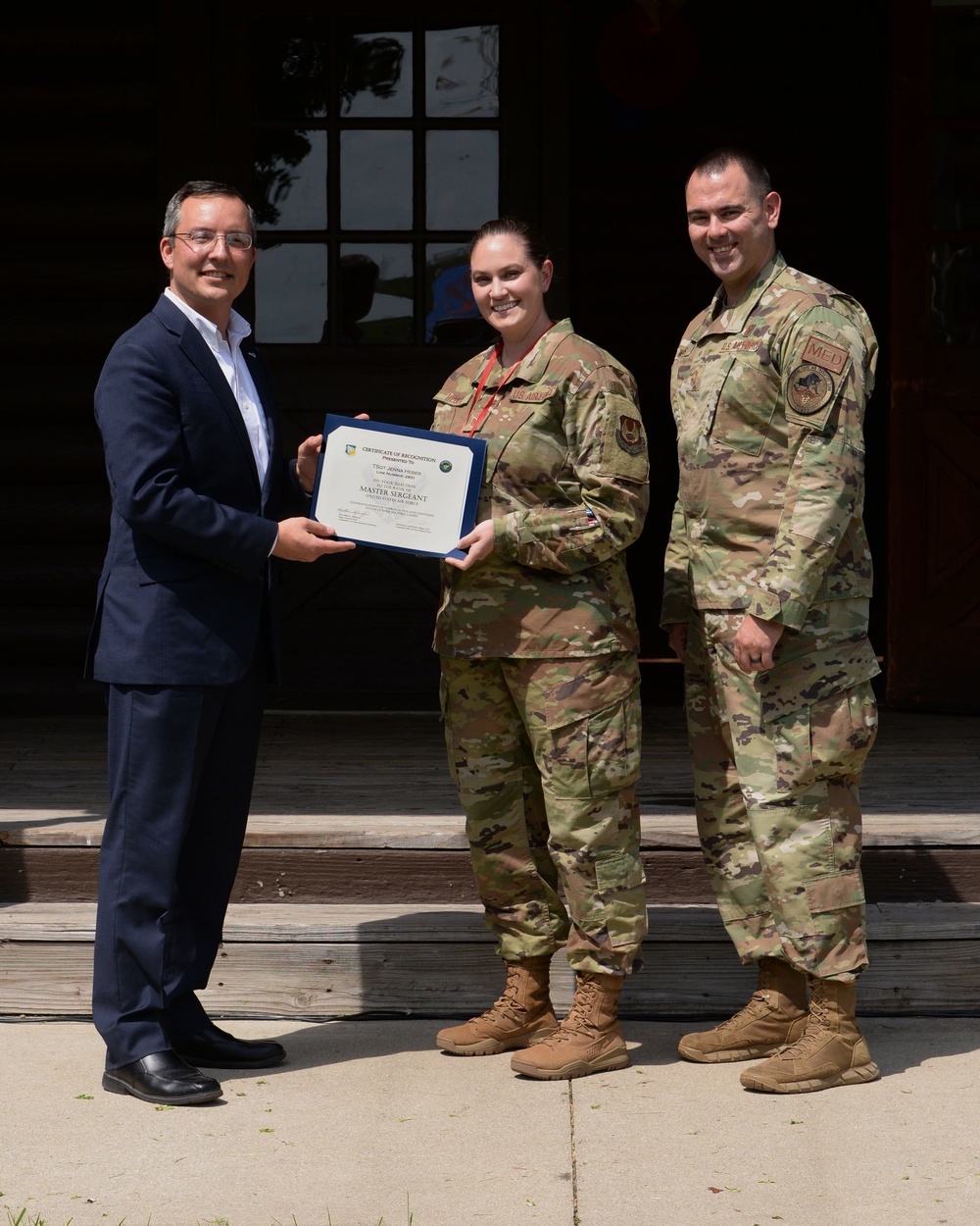 U.S. Air Force Master Sergeant selects named at Wright-Patt party.